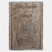 Woven werfen Decken in einer Lederstruktur! (Vorderseite Vertikal)