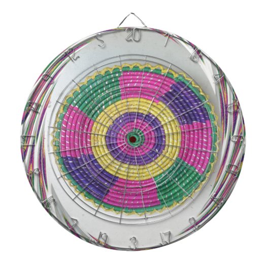 Woven Whirl Art Print Dartscheibe (vorne)