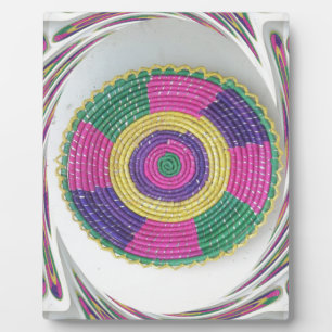 Woven Whirl Art Print Fotoplatte