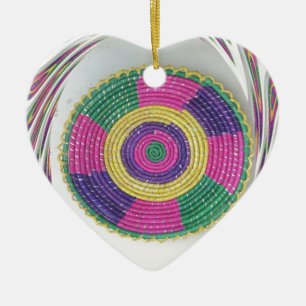 Woven Whirl Art Print Keramik Ornament