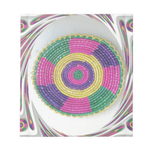 Woven Whirl Art Print Notizblock
