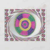 Woven Whirl Art Print Postkarte (Vorderseite)