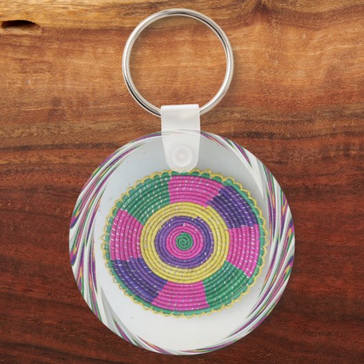 Woven Whirl Art Print Schlüsselanhänger (Vorderseite)