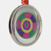 Woven Whirl Art Print Silbernes Ornament (Rechts)