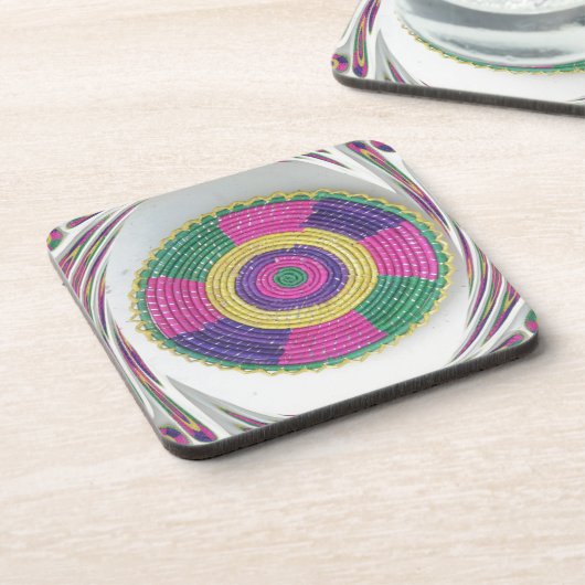 Woven Whirl Art Print Untersetzer (Linke Seite)