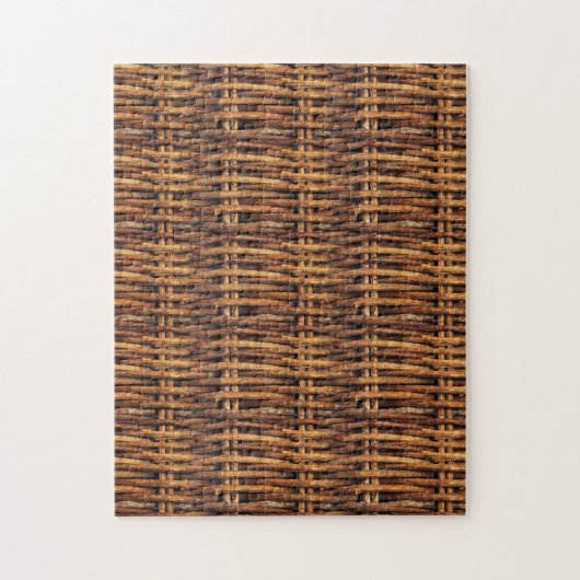 Woven Wicker Basket Muster Jigsaw Puzzle (Vertikal)