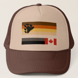 WOVON! EH? KANADIAN BEAR PRIDE TRUCKER HAT TRUCKERKAPPE