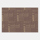 WOVON! Hund Lover - Welpen Muster Geschenkpapier Set (Vorderseite 2)