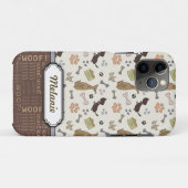WOVON! Hund Lover - Welpen Muster personalisierbar Case-Mate iPhone Hülle (Rückseite (Horizontal))