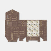 WOVON! Hund Lover - Welpen Muster personalisierbar Geschenkschachtel (Ungefaltet)