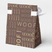 WOVON! Hund Lover - Welpen Muster personalisierbar Geschenkschachtel (Rückseite)