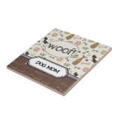 WOVON! Hund Lover - Welpen Muster personalisiert Fliese (Seite)