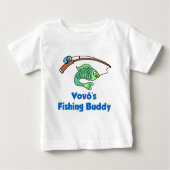 Wovos Fischbuddy Baby T-shirt (Vorderseite)