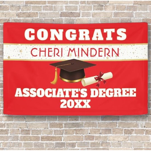 Wow! Abschlussbanner Associate's Degree Banner