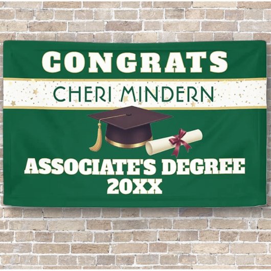 Wow! Abschlussbanner Associate's Degree Banner