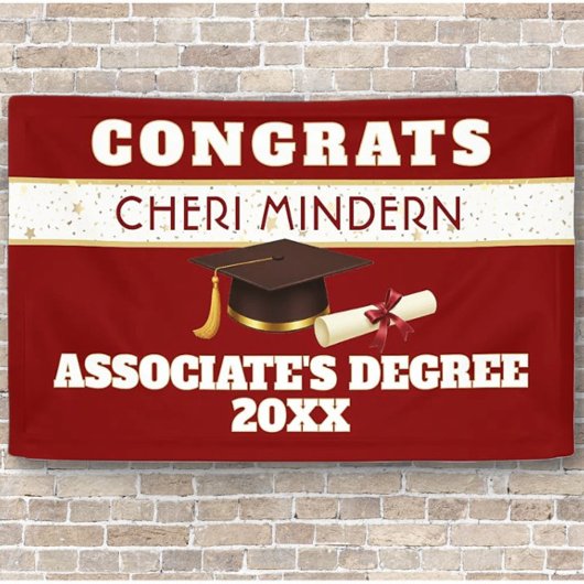 Wow! Abschlussbanner Associate's Degree Banner