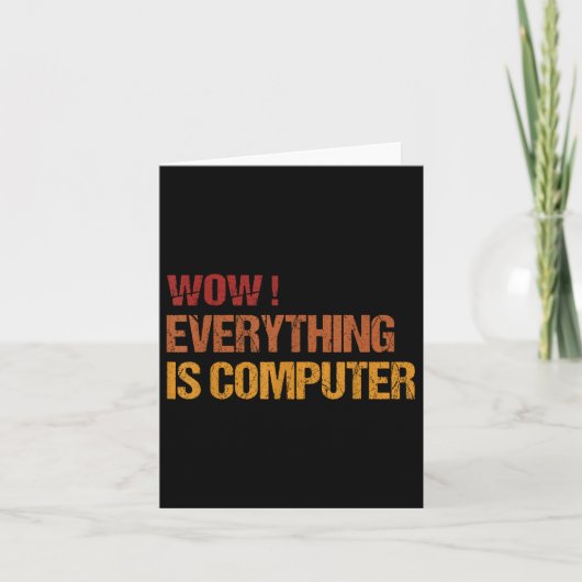 Wow alles ist Computer _ Trump alles com Karte (Vorderseite)