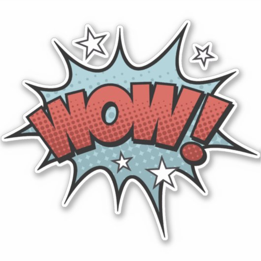 Wow! Aufkleber (Vorderseite)