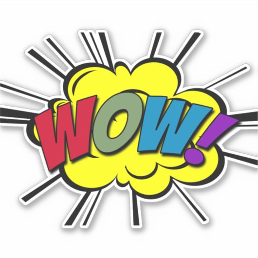 WOW! AUFKLEBER (Vorderseite)