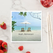 Wow...Ausziehen, Relaxing beach scene, Serviette (Beispiel)
