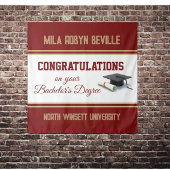 Wow! Bachelor-Abschluss! Abschluss Wandteppich