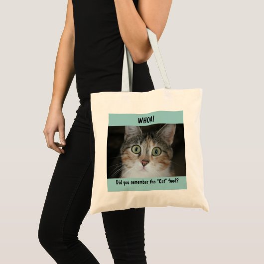 Wow! Cat Tote Bag Tragetasche (Vorderseite (Produkt))