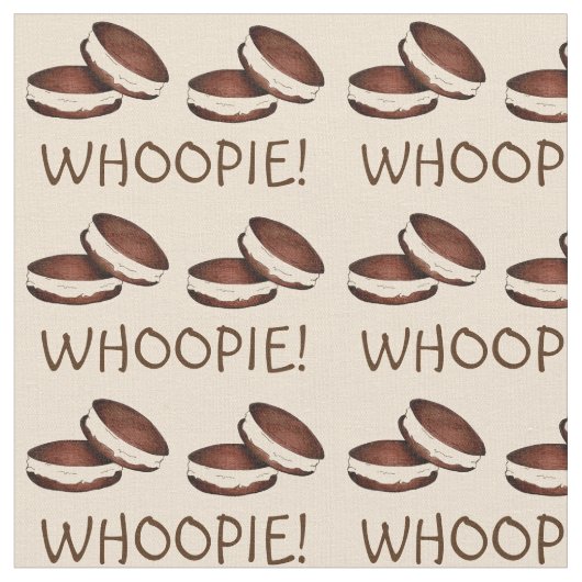 Wow! Celebration Chocolate Whoopie Pie Fabric Stoff (Nahaufnahme)