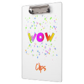 WOW Clips White Klemmbrett (Links)