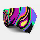 Wow Color Bright Abstrakt Krawatte (Gerollt)