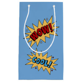 WOW COMIC BUCH STILVOLL KIDS PARTY BLUE GIFT KLEINE GESCHENKTÜTE