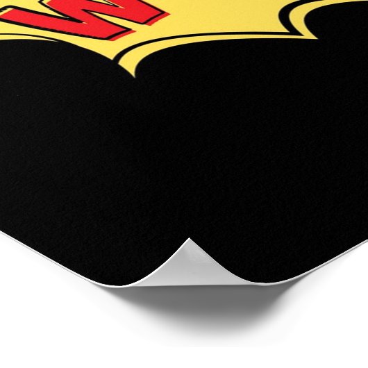 WOW-Comic-Zitat Poster (Ecke)