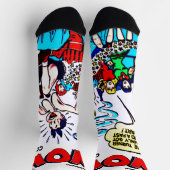 'WOW Comics' lustige Socken  (Oben)