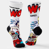 'WOW Comics' lustige Socken  (Gewinkelt)