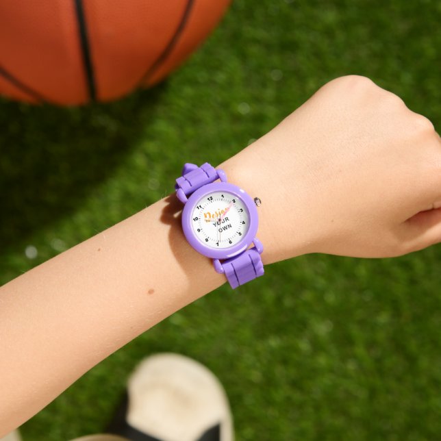 WOW! 🟣 Custom Purple Kids Watch Gift Armbanduhr (Handgelenk)