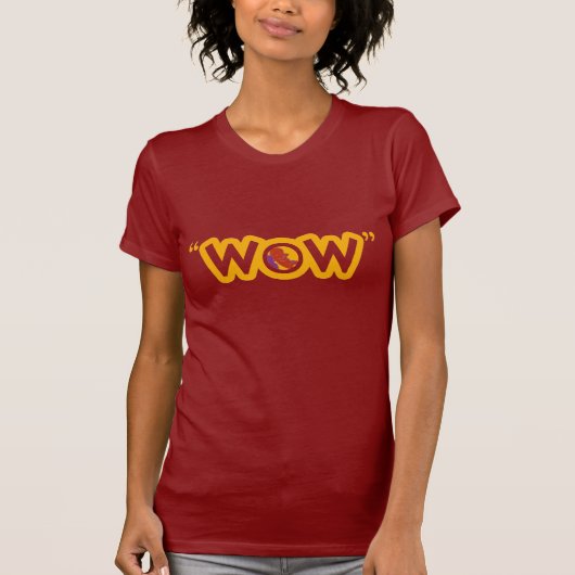 "Wow-" Damen-T - Shirt (Vorderseite)