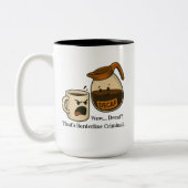 Wow, Decaf. That's Borderline Criminal Mug Zweifarbige Tasse (Links)