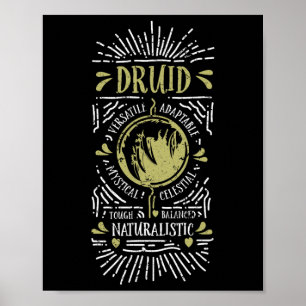 Wow Druide Rollenspiel-Gamer 1  Poster