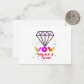 WOW! Du bist ein Spiel Mitteilungskarte (Vorderseite/Rückseite Beispiel)