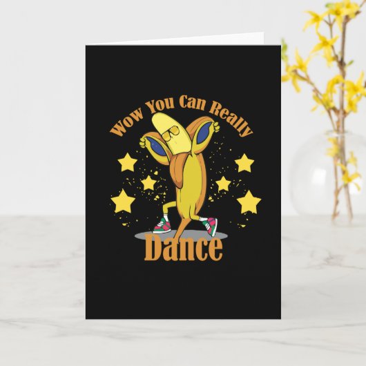 Wow du wirklich tanzen kannst karte (Gelbe Blume)
