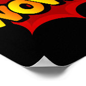 Wow! Dynamische Pop Art Comic Ausrufung Poster (Ecke)