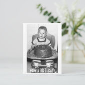 WOW EIN GEBURTSTAG! POSTKARTE (Stehend Vorderseite)