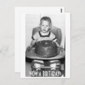WOW EIN GEBURTSTAG! POSTKARTE (Vorne/Hinten)