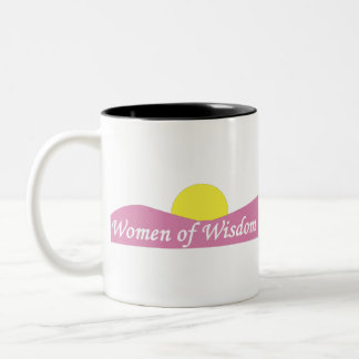 WOW! Frauenlogo Zweifarbige Tasse