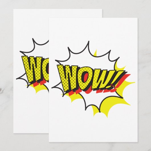 Wow free day Classic Einladung (Vorne/Hinten)