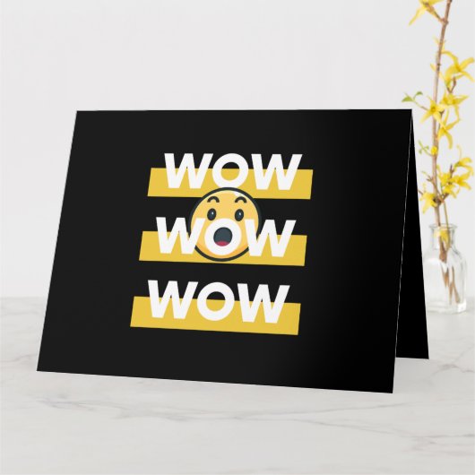 wow free day Classic Karte (Gelbe Blume)