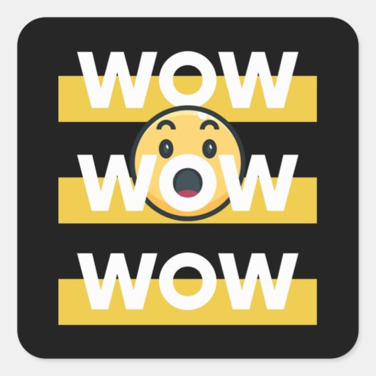 wow free day Classic Quadratischer Aufkleber (Vorderseite)