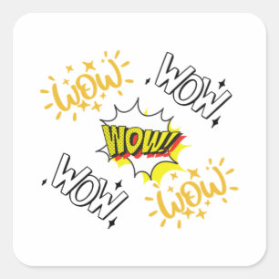 Wow Free Day T - Shirt Essential Quadratischer Aufkleber