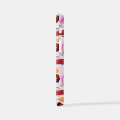 Wow Fun Pink Fifties Flashback Retro Muster iPhone Hülle (Linke Seite)