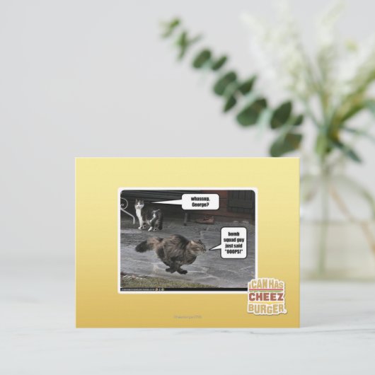 Wow, George? Postkarte (Stehend Vorderseite)