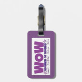 Wow-Gepäckanhänger Gepäckanhänger (Rückseite vertikal)